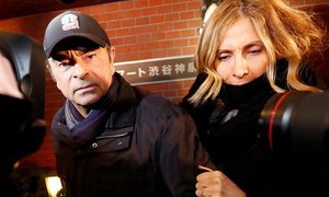 Ghosn's wife leaves Japan to appeal to French gov't, report says